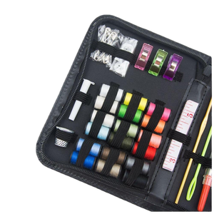 Kit complet d'outils de réparation de cuir carrés pour le voyage, étui à aiguilles portable DIY - Sacs cadeaux de Noël en gros - Product Image 4