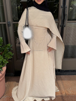 Abaya modeste Willson, vêtements islamiques modestes Willson, jupe en tissu à pois, robe 2 pièces, robe musulmane élégante et unique