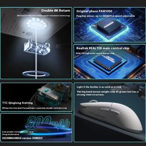 Ratón Inalámbrico para Juegos <span class=keywords><strong>MOTOSPEED</strong></span> X6, PAW3950, Tasa de Sondeo de 8K, Ultraligero, 47g, 2.4G FPS, Ratón para Esports con Dongle de 8K - Product Image 5