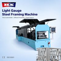Máquina Personalizada para Fabricación de Estructuras de Acero Ligero C89 a C300, Máquina de Perfilado de Quillas para Villas con Soporte de Software de Diseño