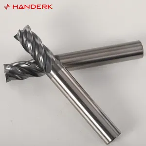 HANDERK Customized Hrc45/55/65/75 Square Nose Milling Cutter 2/4/6/8/10mm Flat End Mill for CNC Tool