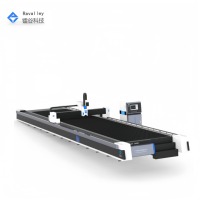 Haute vitesse automatique grande puissance Fiber Laser CNC grande table de travail refroidi à l'eau matel machine de découpe laser pour laiton aluminium