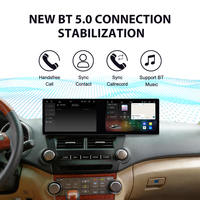Foforfor Pantalla Táctil Dual de 10.1 Pulgadas para Toyota Highlander 2009-2014, Radio Estéreo para Auto Android 15, Reproductor Multimedia de Video, GPS, Navegador