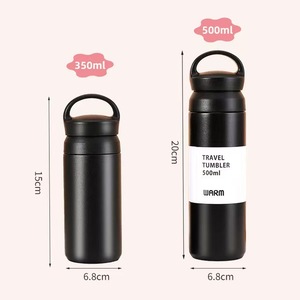 Food Safe 304 Stainless Liner 350ml Carry Ring Flask - Product Image 2