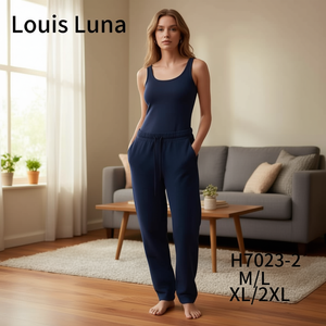 Pantaloni Sportivi da Donna HDJ H7023 5 M L XL 2XL in Cotone Terry con Coulisse Vestibilità Ampia Casual Lunghi Tinta Unita Stile Autunnale - Product Image 3