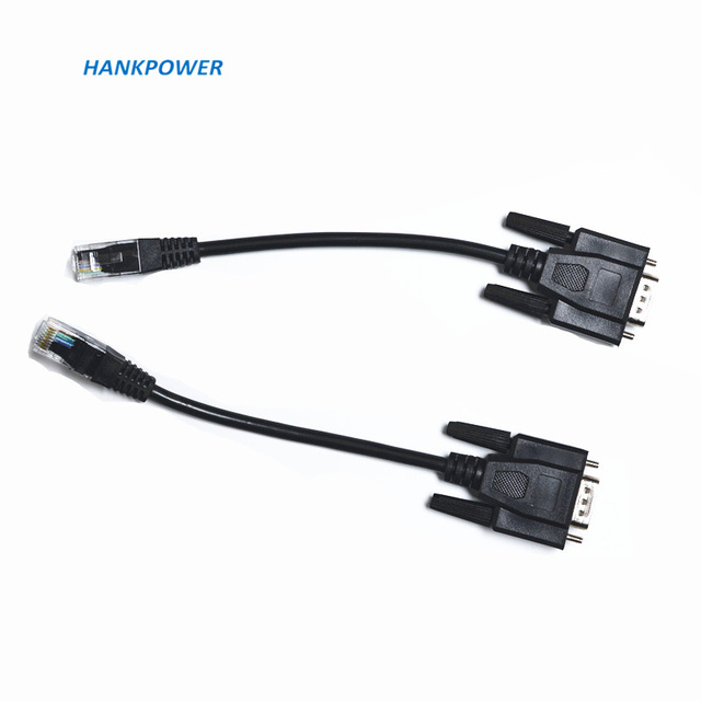 Customized DB9 Male to RJ45 Adapter Cable 8P8C RJ45 to RS232 COM Ethernet Console Cable