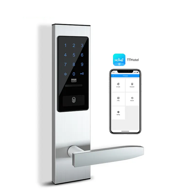 TTLock Wireless Bluetooth Door Security Lock Oem Low Price Smart Door Lock for Hotels Digital Rfid Card Cylinder Smart Door Lock