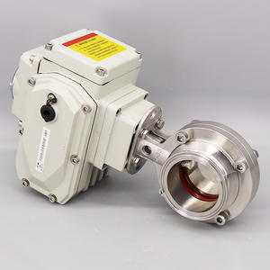 Válvula de Mariposa Sanitaria Eléctrica de Acero Inoxidable 304, Tipo Abrazadera Manual con Rosca Interna, Grado Alimenticio - Product Image 4