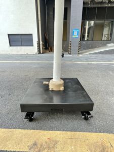 Paraguas para exteriores Paraguas para jardín Paraguas de columna media <span class=keywords><strong>Base</strong></span> universal Mármol 22kg Granito - Product Image 6