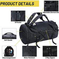 Sac de sport en bâche imperméable avec logo personnalisé, grand sac à dos de luxe, sacs pliables de grande taille pour les voyages en plein air, sac de voyage en PVC avec fermeture éclair