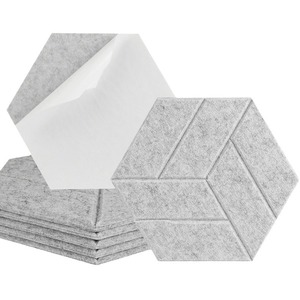 Paneles insonorizados hexagonales modernos Paneles acústicos autoadhesivos de alta densidad para estudios Diseño de moda - Product Image 2
