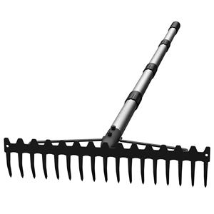 Rastrillo de hojas de sedoso para <span class=keywords><strong>Mini</strong></span> excavadora, rastrillo de alfombra de piscina y tenedores de sombreado, rastrillo de raíces - Product Image 1