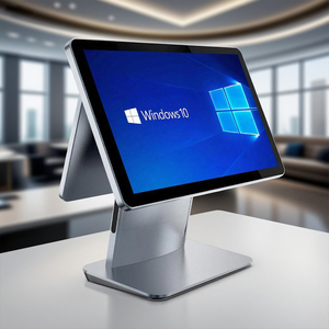 Thiết kế mới Hợp kim nhôm hệ thống POS Tiền mặt đăng ký cảm ứng máy POS Tiền mặt đăng ký hợp kim nhôm không quạt i5 8G + 128G - Product Image 1