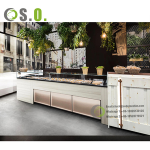 <strong>Modern</strong> Bar Checkout Front <strong>Counter</strong> Solid Surface Cafe <strong>Counter</strong> Restaurant Bar <strong>Counter</strong> With <strong>Food</strong> <strong>Display</strong> - Product Image 4