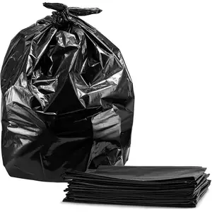定制标志印刷高品质塑料垃圾袋垃圾袋带拉绳领结