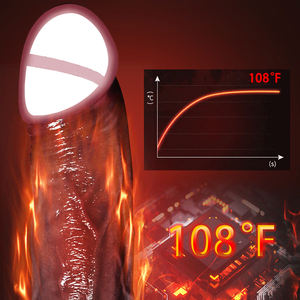 リアルなバイブレーションディルドー：等身大ペニスバイブレーター、リモートコントロール振動、シリコン製、厚いテクスチャードディルドー、女性用アダルトセックス玩具 - Product Image 2