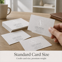 Cartes de visite miroir personnalisées en papier nacré mat avec vernis UV sélectif, logo en feuille d'argent, cartes de visite de marque de luxe avec logo en relief, qualité supérieure