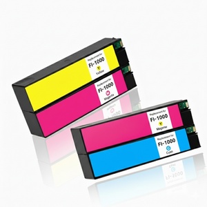 Ventes d'usine Supercolor, cartouche d'encre remanufacturée FI1000 en 4 couleurs, pleine d'encre pigmentée pour imprimante hp Pagewide A3 Fi1000 - Product Image 2