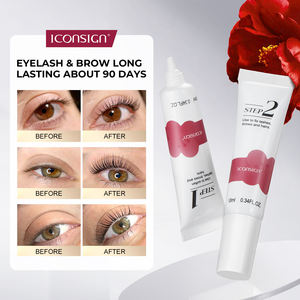 Kit de Permanente de Pestañas <span class=keywords><strong>ICONSIGN</strong></span> Vegano para <span class=keywords><strong>Lifting</strong></span> de Cejas y Pestañas, Paso 1+2, Laminación de Cejas con Cisteamina y Queratina, Permanente Rápido de Pestañas con Camelia - Product Image 1