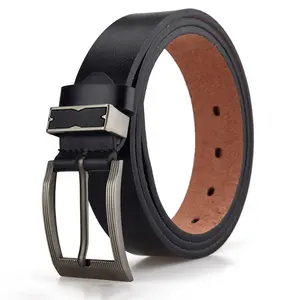 Vente en gros de ceinture en cuir PU de haute qualité à bas prix pour hommes avec boucle