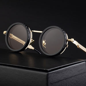 <span class=keywords><strong>Occhiali</strong></span> da <span class=keywords><strong>Sole</strong></span> da Uomo Partagas Rotondi Retro con Logo Personalizzato Regolabili Polarizzati da Guida con Protezione UV400 - Product Image 2