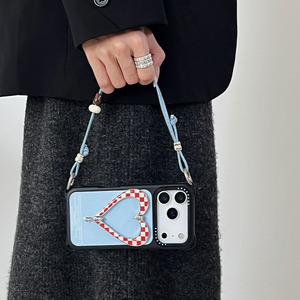 Funda para Teléfono Zenos Estilo Coreano con Soporte en Forma de Corazón y Correa Cruzada, Cubierta de Cuero a Prueba de Golpes en las 4 Esquinas para iPhone - Product Image 4