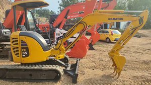 Komatsu เครื่องขุดดีเซลไฮดรอลิกสำหรับ PC35มือสองสภาพการทำงานที่ดี - Product Image 3