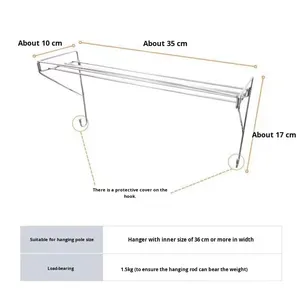 Organizador de Baño Colgante de Metal Expandible de un Solo Nivel, Tipo Gancho, Estilo Minimalista, para Almacenamiento de Gel de Ducha - Product Image 6