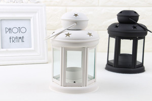Portacandele in metallo colorato lampada a lanterna a sospensione lanterna a forma di stella scavata per la decorazione esterna - Product Image 6