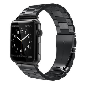 Correa de Brazalete de Metal de Tres Eslabones Sólidos 316 para <span class=keywords><strong>Apple</strong></span> <span class=keywords><strong>Watch</strong></span> Ultra Serie 8, Correa de Reloj para <span class=keywords><strong>Apple</strong></span> <span class=keywords><strong>Watch</strong></span>, Dorada - Product Image 3