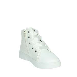 Sneakers Gaelle Paris Bianco High Top in tela per ragazze - Product Image 5