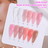 Gel UV Solide Constructeur d'Ongles en Pot Marque Privée Sans HEMA Sans TPO Haute Qualité Logo Personnalisé OEM Professionnel Salon Longue Durée
