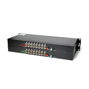1 par de modo único 1U de montaje en Rack devolver datos, 16 canales, FC <span class=keywords><strong>20</strong></span> km de fibra de convertidor de vídeo - Product Image 5