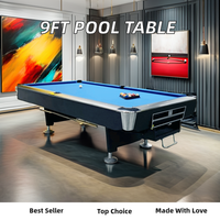 Table de billard de style moderne à 9 boules American Standard de 8 pieds et 9 pieds avec ardoises de billard et de billard à retour automatique à vendre
