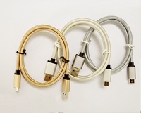 Cable de Datos USB-A Tipo C con Cubierta de Nailon Trenzado, Conductor de Cobre Puro para Teléfonos Android, Carga Rápida de 3A, USB 3.0, Transferencia de Datos de 60W