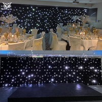 Toile de fond lumineuse LED en forme d'étoile pour la décoration de scène de mariage