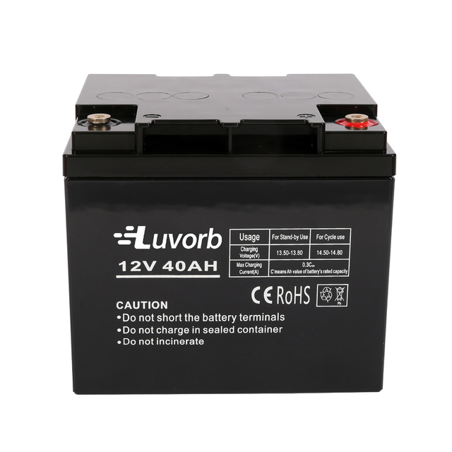 Luvorb Sealed Maintenance Free Lead Acid Batteries 12V 40Ah 45Ah 50Ah AGM VRLA Rechargeable Battery Power Storage