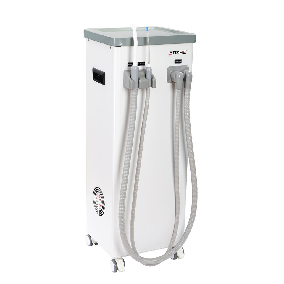 400W Portable Dental Vacuum Pump Mobile Suction Unit with 800L/min Air ...