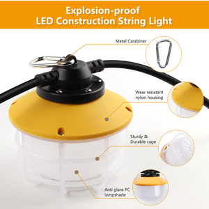 Guirlande lumineuse de construction étanche Portable 50ft IP65 pour lumière de travail d'application d'atelier - Product Image 2