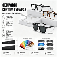 Lunettes de soleil carrées épaisses en acétate avec verres polarisés, rivets OEM, pour hommes et femmes, style rétro