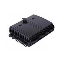 Boîtier de distribution/terminal fibre optique extérieur 16 cœurs IP65 FTTH FAT noir avec répartiteur PLC 1:16 (Cajas NAP/FDB)