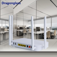 Router ONU XPON AC1200 con VoIP, WiFi5 de Doble Banda, Conector de Fibra Óptica RJ45 de 4 Puertos, Optimizado para Acceso a Internet de Alta Velocidad