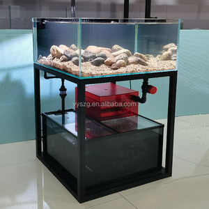 Fabrieksnieuwe <span class=keywords><strong>aquarium</strong></span> met zoetwater, ultra-wit glazen bodemfilter, klein/middelgroot formaat, geschikt voor woonkamer, koraallandschap - Product Image 2