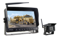 Monitor inalámbrico para coche, dispositivo de 7 pulgadas/9 pulgadas/10,1 pulgadas con 4 canales de grabación de vídeo