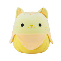 Peluche chat en forme de banane, coussin réconfortant, jouet apaisant pour le sommeil, cadeau pour enfants - Vente en gros disponible, polyester, 31-50 cm