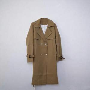 Fashion New Design Windbreaker Jacket Cross Splicing Double Breasted Lapel Long <strong>Coat</strong> for Women 2379 - Product Image 6