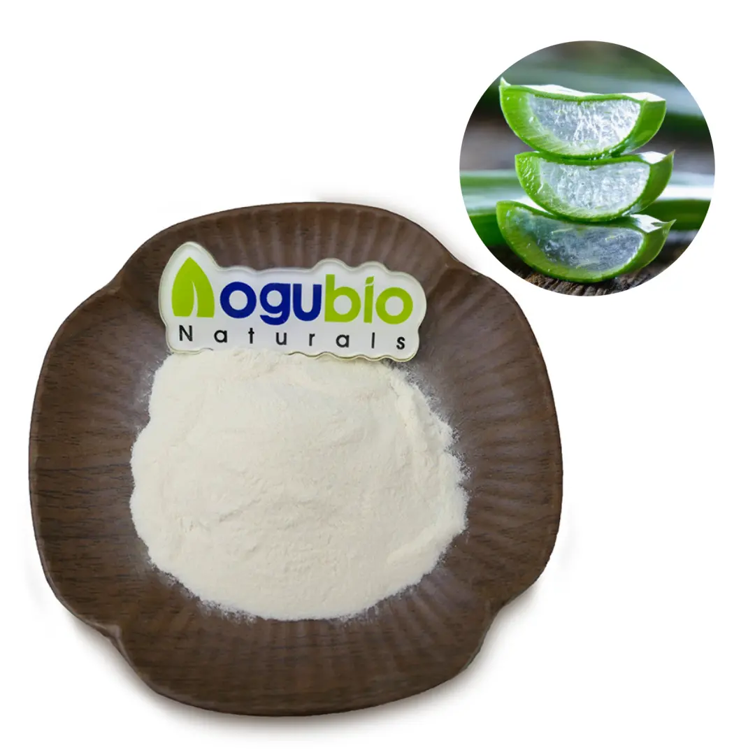 AOGUBIO kaynağı Aloe vera dondurularak kurutulmuş toz yüksek kaliteli Aloe vera dondurularak kurutulmuş toz