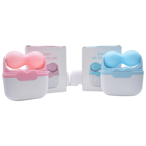 <span class=keywords><strong>Iceroller</strong></span> facial rafraîchissant la peau à usage domestique masseur facial en silicone rose soins de beauté masseur de peau meilleur rouleau de glace 2 en 1 pour le visage - Product Image 5