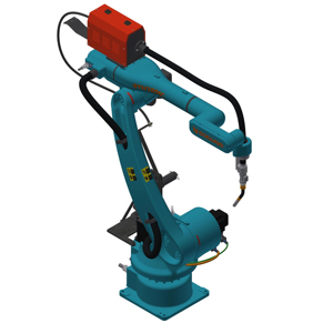 Bras de robot de soudage 6 axes Sooyee SYH2006C, charge utile 6 kg, portée 2005 mm, contrôlé par PLC, boîte de vitesses, moteur, servomoteur, IP54 - Product Image 1