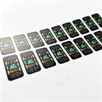 Étiquette autocollante pour appareil électrique avec impression UV, revêtement graphique, adhésif puissant, panneau de couleur, plaque signalétique, autocollant